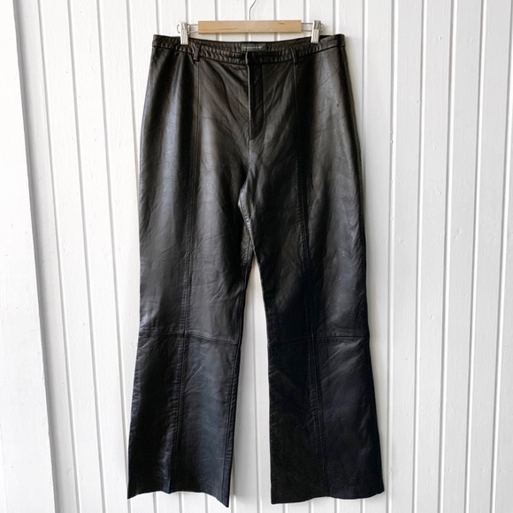 Banana Republic Pants - Banana Republic Soft Leather Black Pants